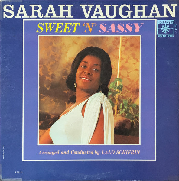 Sarah Vaughan : Sweet 'N' Sassy (LP, Album, Mono)