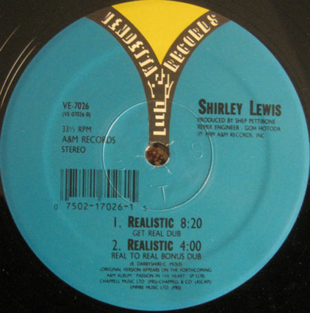 Shirley Lewis : Realistic (12")