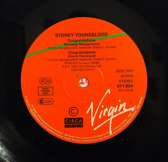 Sydney Youngblood : Congratulations (12")