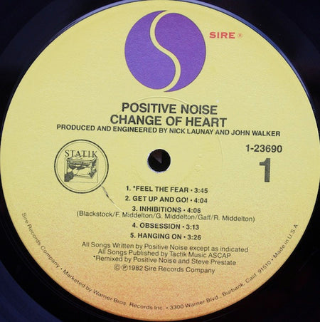 Positive Noise : Change Of Heart (LP, Album)