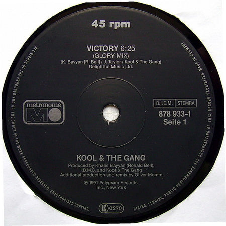 Kool & The Gang : Victory (Glory Mix) (12")