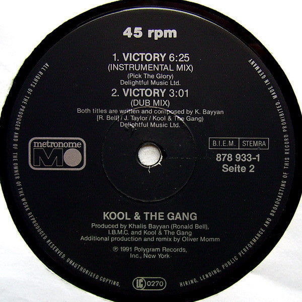 Kool & The Gang : Victory (Glory Mix) (12")