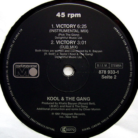 Kool & The Gang : Victory (Glory Mix) (12")