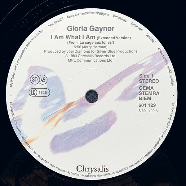 Gloria Gaynor : I Am What I Am (12", Maxi, RE)