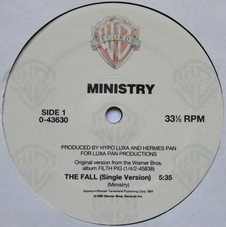 Ministry : The Fall / Reload (12", Single)