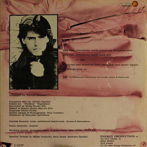 Blue (17) : Everybody Needs Somebody (12")