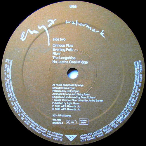 Enya : Watermark (LP, Album, Gol)
