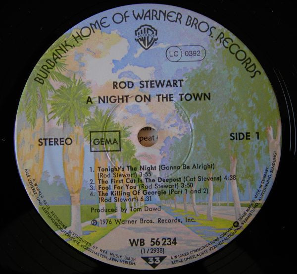 Rod Stewart : A Night On The Town (LP, Album, RP)