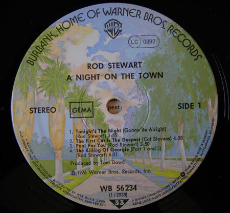 Rod Stewart : A Night On The Town (LP, Album, RP)