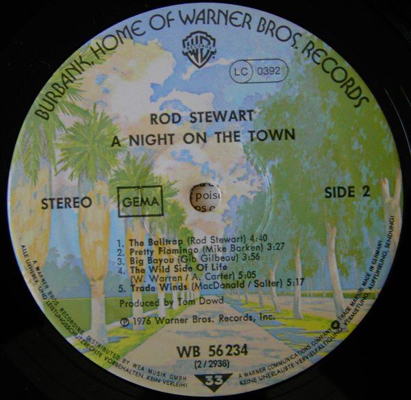Rod Stewart : A Night On The Town (LP, Album, RP)