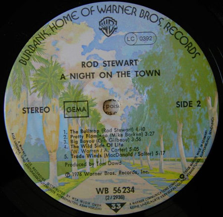 Rod Stewart : A Night On The Town (LP, Album, RP)