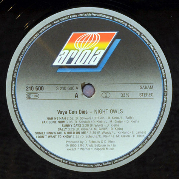 Vaya Con Dios : Night Owls (LP, Album)