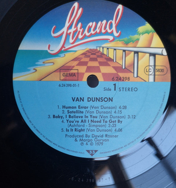 Van Dunson : Van Dunson (LP, Album)