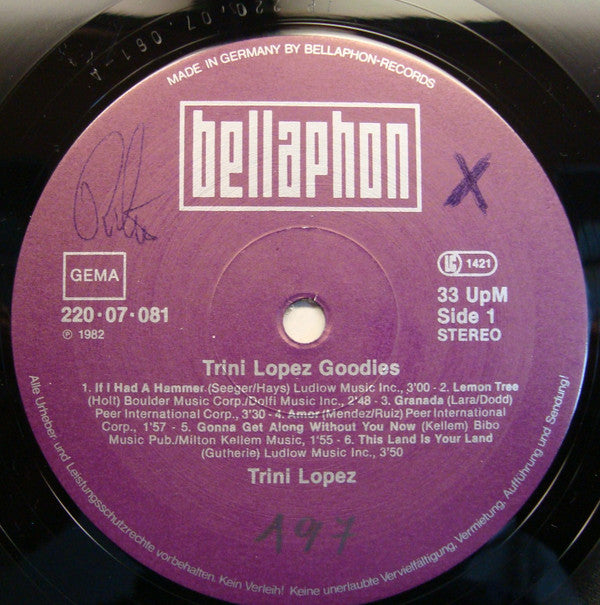 Trini Lopez : Goodies (LP, Comp)