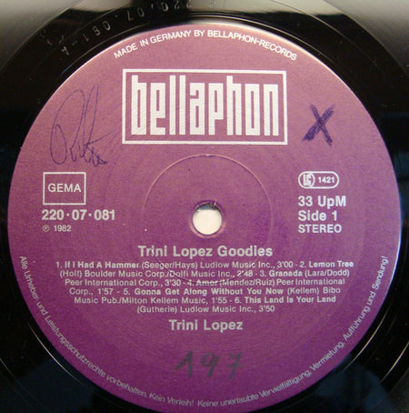 Trini Lopez : Goodies (LP, Comp)