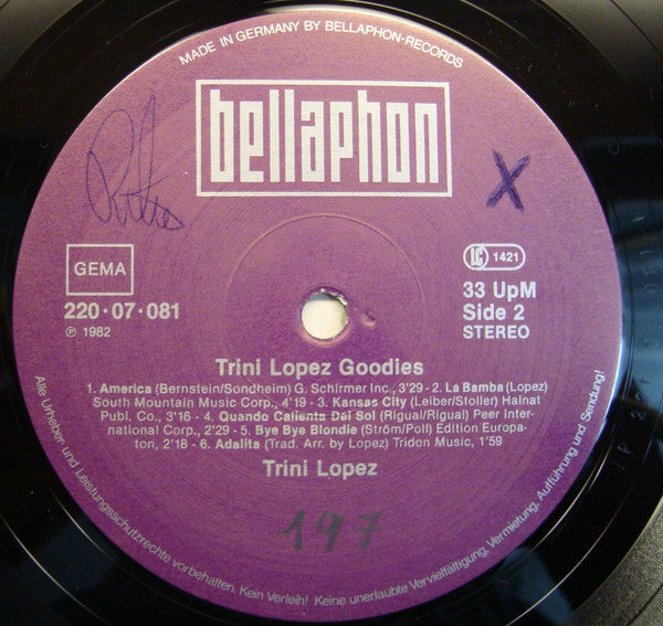 Trini Lopez : Goodies (LP, Comp)