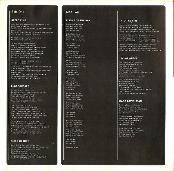 Deep Purple : In Rock (LP, Album, S/Edition, Gat)