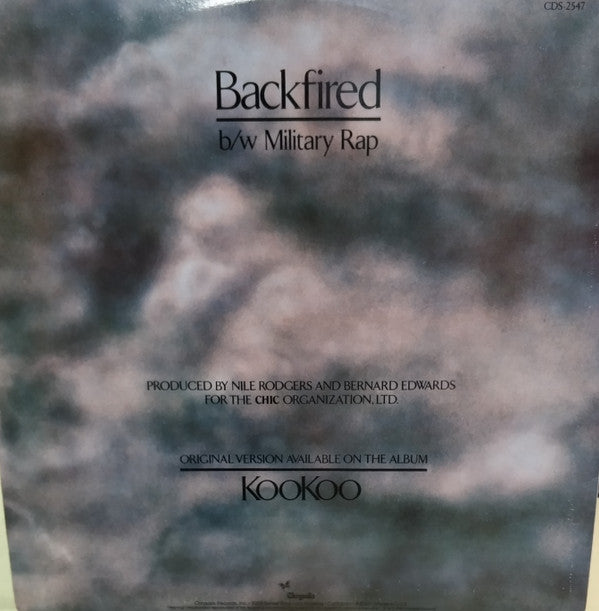 Deborah Harry : Backfired (Special Limited Edition Extended Version) (12", Ltd)