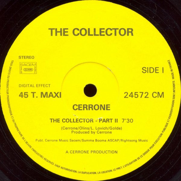 Cerrone : The Collector (12", Maxi)