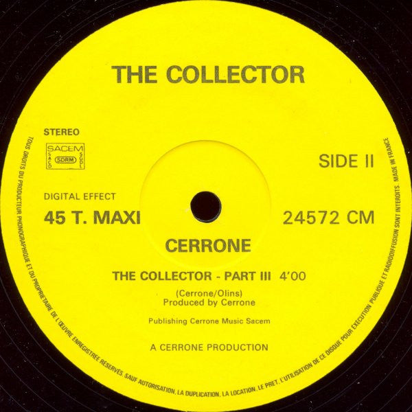 Cerrone : The Collector (12", Maxi)