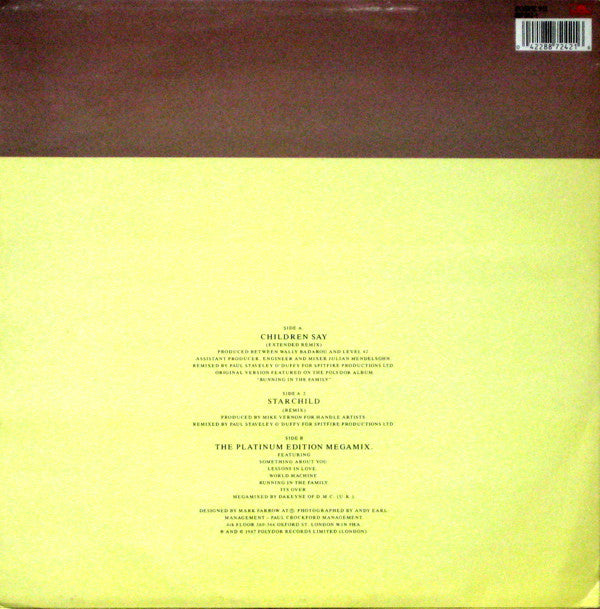 Level 42 : Children Say (12")