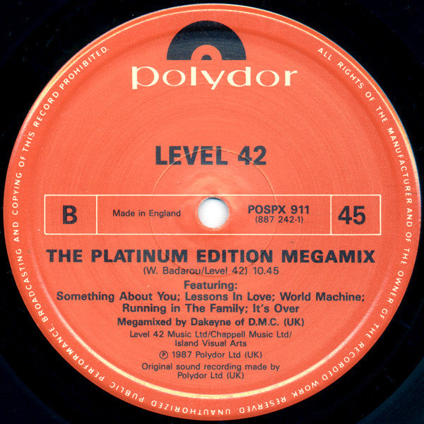 Level 42 : Children Say (12")