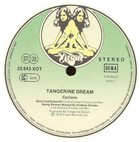 Tangerine Dream : Cyclone (LP, Album, Gat)