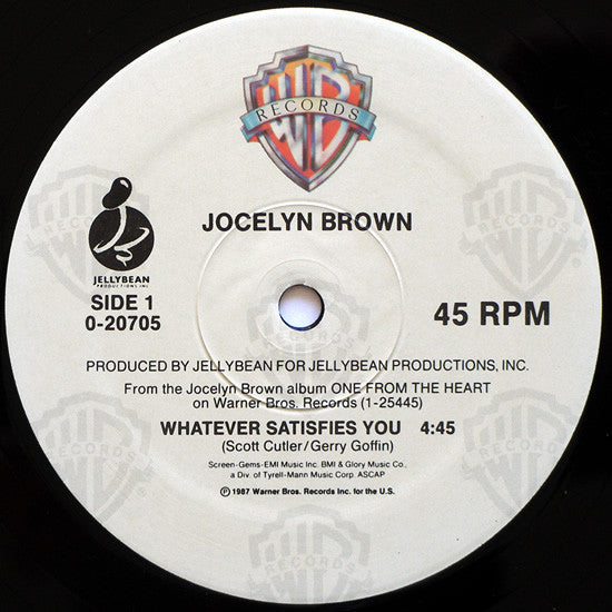 Jocelyn Brown : Whatever Satisfies You (12", Maxi)