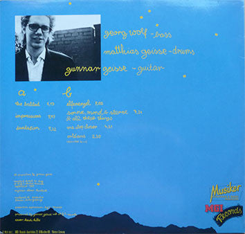 Gunnar Geisse : Ballads (LP)
