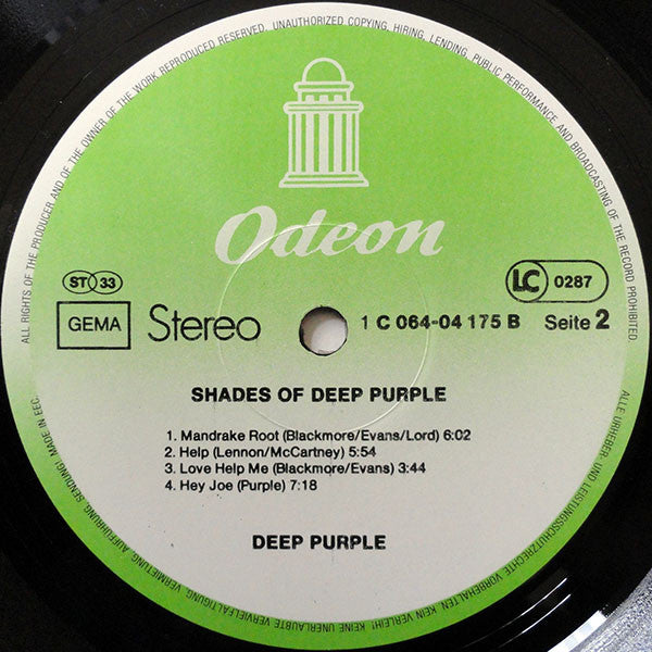 Deep Purple : Shades Of Deep Purple (LP, Album, RE)