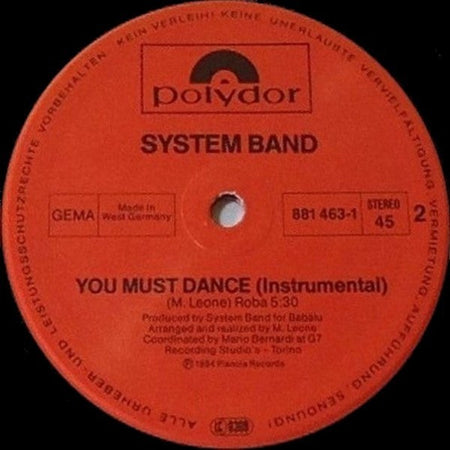 System Band : You Must Dance (12", Maxi)