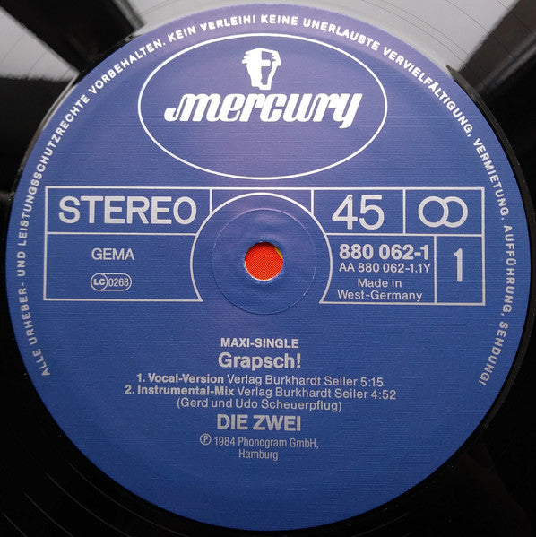 Die Zwei : Grapsch! (12", Maxi)