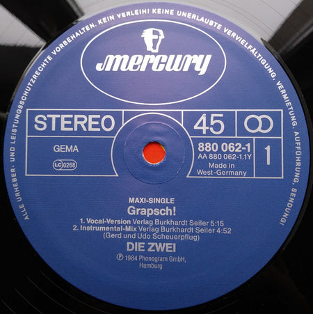 Die Zwei : Grapsch! (12", Maxi)