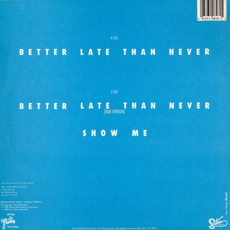 The Cover Girls : Better Late Than Never (12")