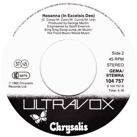 Ultravox : Reap The Wild Wind (7", Single, Pap)