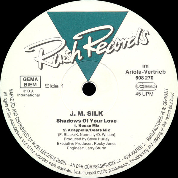 J.M. Silk : Shadows Of Your Love (12", Single)