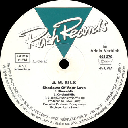 J.M. Silk : Shadows Of Your Love (12", Single)