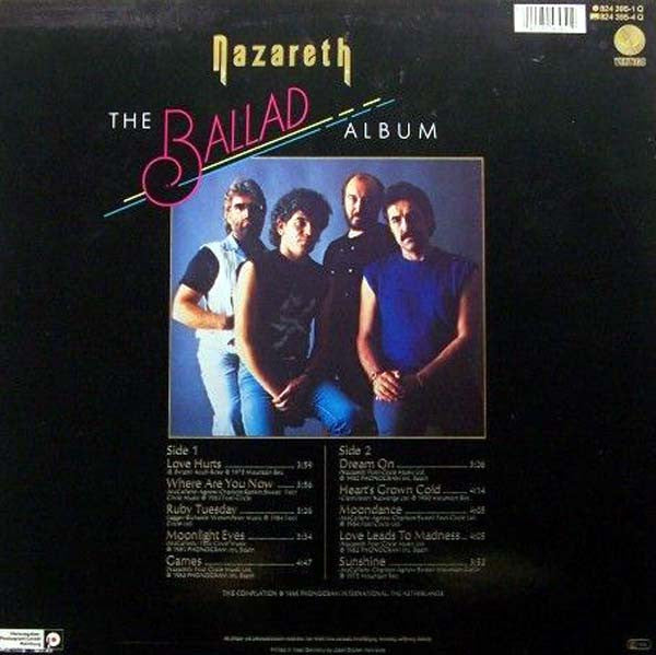Nazareth (2) : The Ballad Album (LP, Comp)