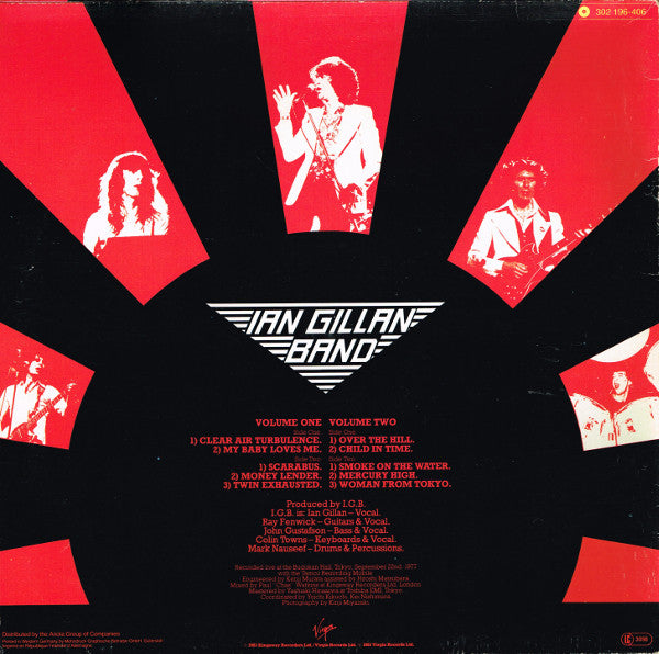 Ian Gillan Band : Live At The Budokan Volumes I & II (2xLP, Album)