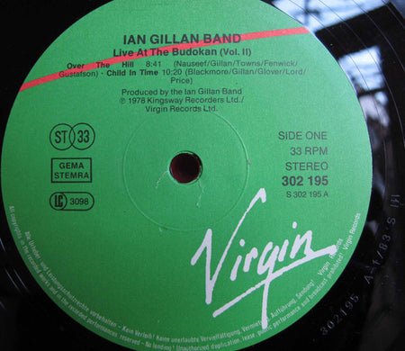 Ian Gillan Band : Live At The Budokan Volumes I & II (2xLP, Album)