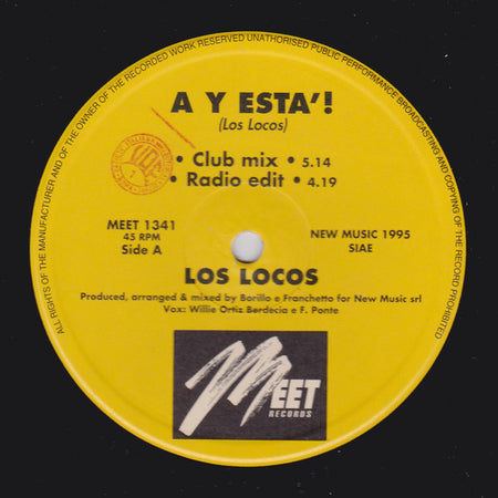 Los Locos : A Y Esta'! (12")