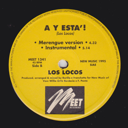 Los Locos : A Y Esta'! (12")
