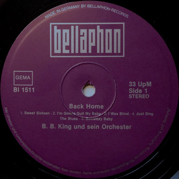 B. B. King And His Orchestra* : The Great B. B. King (LP, RE)