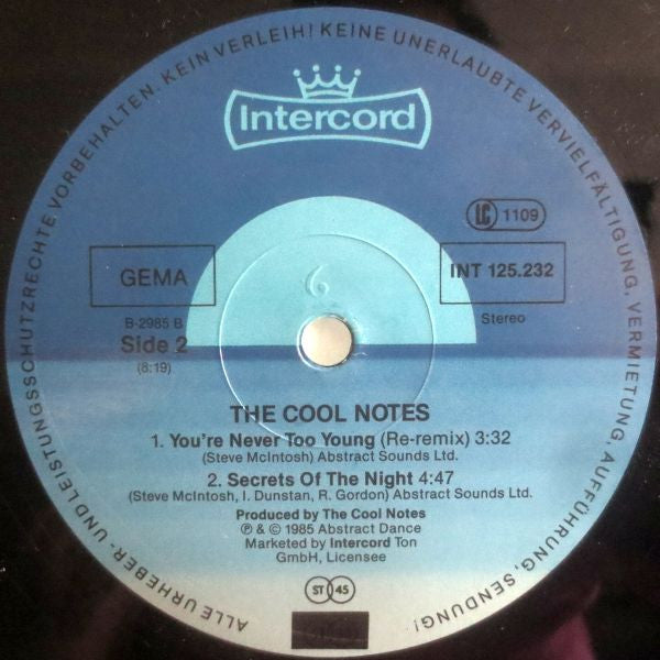 The Cool Notes : In Your Car (12", Maxi)