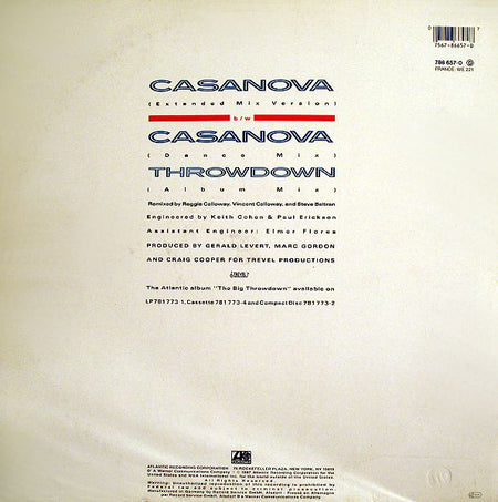 LeVert : Casanova (12", Maxi)