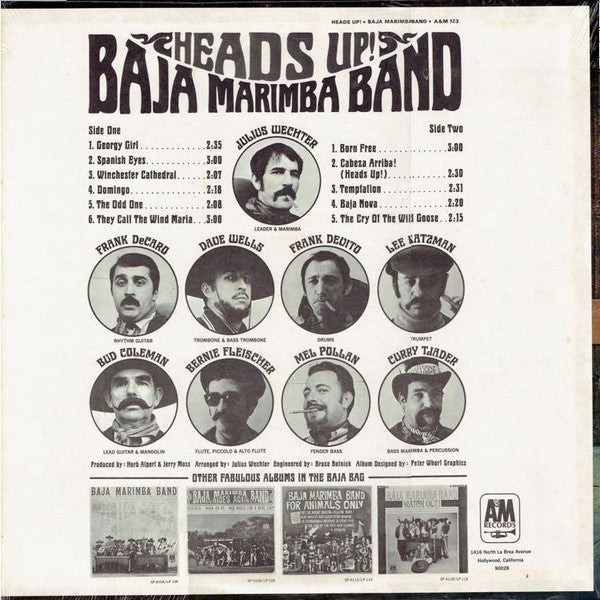 Baja Marimba Band : Heads Up! (LP, Album, Mono, Ter)