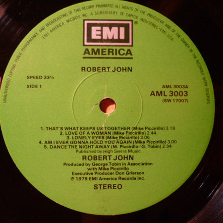 Robert John : Robert John (LP, Album)