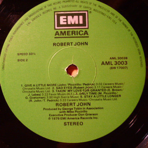 Robert John : Robert John (LP, Album)