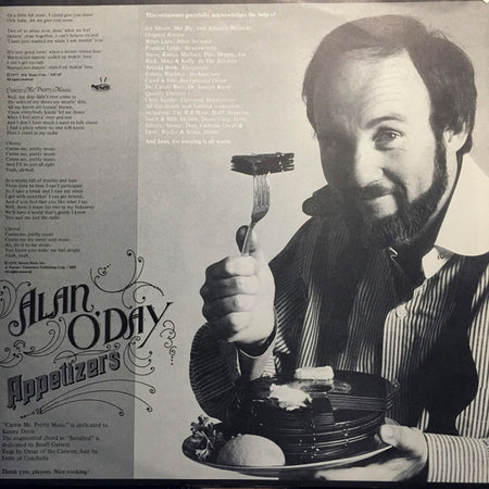Alan O'Day : Appetizers (LP, Album, RI )