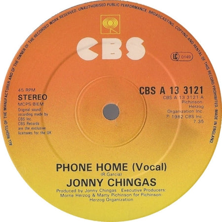 Jonny Chingas : Phone Home (12", Single)